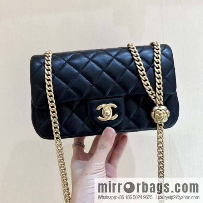 CHANEL 23S Camellia adjustment buckle, large mini20cm AS4041