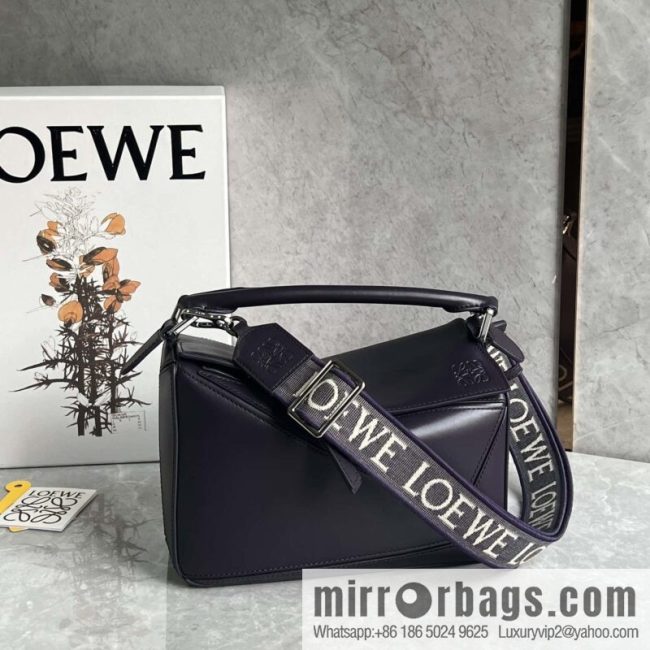 LOEWE Puzzle 24CM bag leather small geometric bag 0189 purple