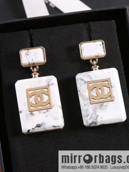 New ☑️ Chanel C2 double c perfume bottle stud earrings