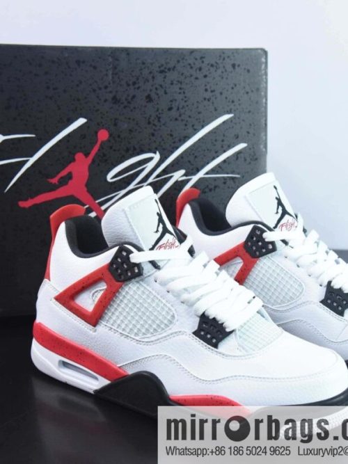 Air Jordan 4 Red \"Cement\" AJ4 Joe 4 red cement, reverse flame red, item number: DH6927-161