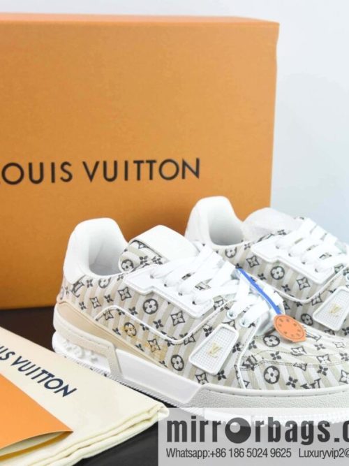 LV Louis Vuitton Louis Vuitton Trainer Sneaker Low Top Vintage Leisure Sports Culture Versatile Basketball Board Shoes
