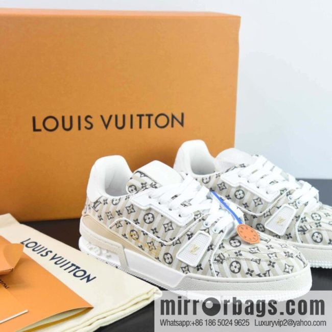 LV Louis Vuitton Louis Vuitton Trainer Sneaker Low Top Vintage Leisure Sports Culture Versatile Basketball Board Shoes