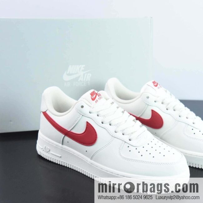 Nk Air Force 1 \'07 Low first year re-engraved, milky white red, campus red, Air Force No. 1 low-top casual board shoes, item number: 315122-126