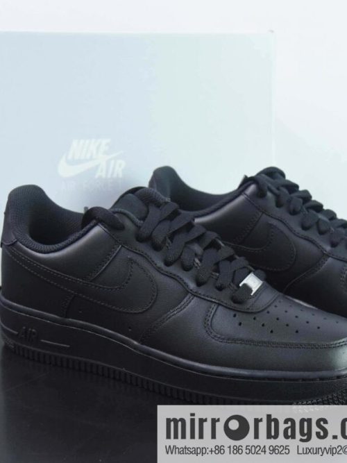 NK Air Force 1 Low \'07 Air Force One Pure Black Low Top Classic Board Shoes, Air Force Pure Black, Item No. CW2288-001