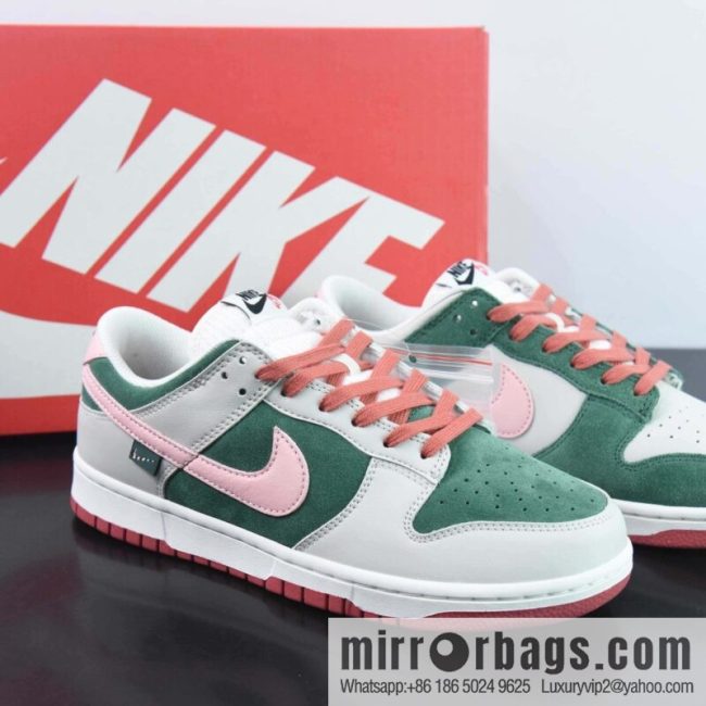 Nike SB Dunk Low popular color is pink and green, mandarin duck, item number: FN8923 061