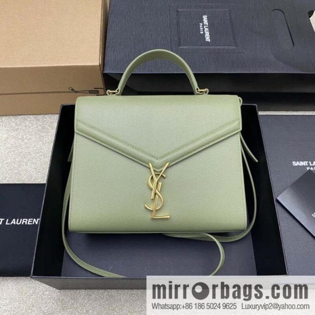 CASSANDRA series new avocado green ball leather gold buckle Model: 578000