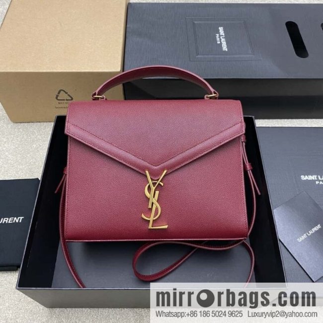 CASSANDRA series new products Original caviar leather embossing burgundy ball pattern/gold buckle Model: 578000