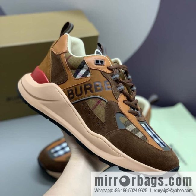 Burberry British style, men\'s low-top casual sneakers