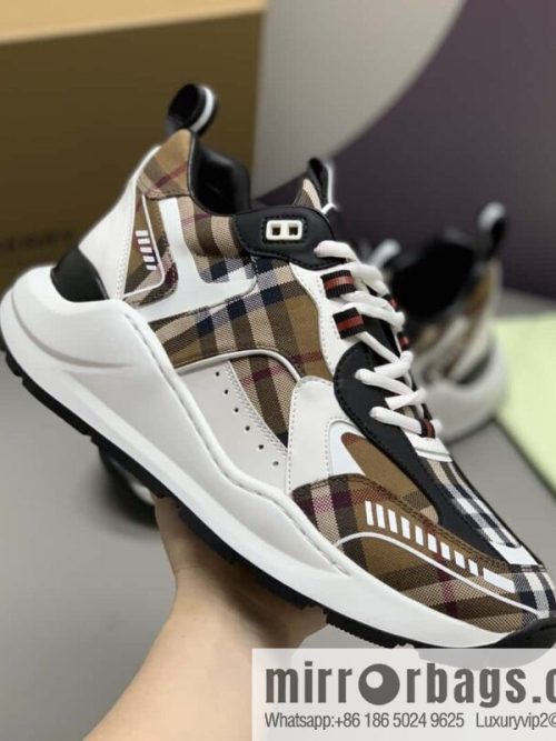 Burberry British style, men\'s low-top casual sneakers