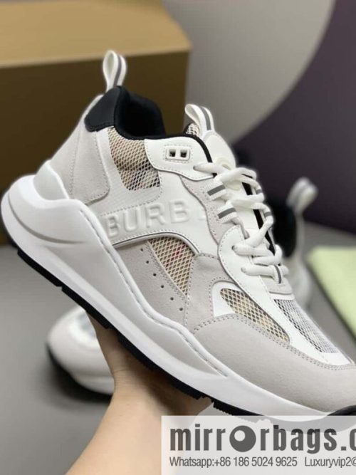 Burberry British style, men\'s low-top casual sneakers