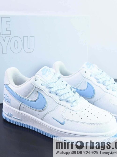 NK Air Force 1 Low Air Force One Low Top Versatile Leisure Sports Board Shoes, Stuart Joint Blue, Item Number: Official Item Number: CW2288 111
