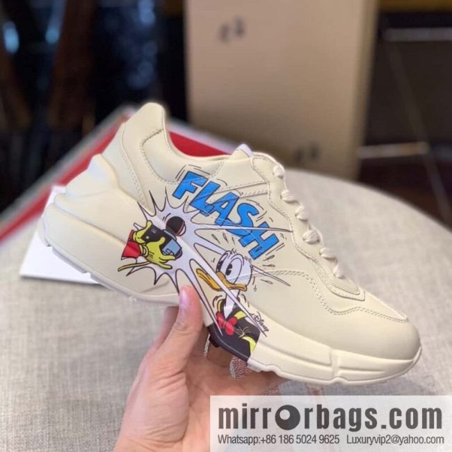 GUCCI Donald Duck printed decoration Unisex new dad shoes