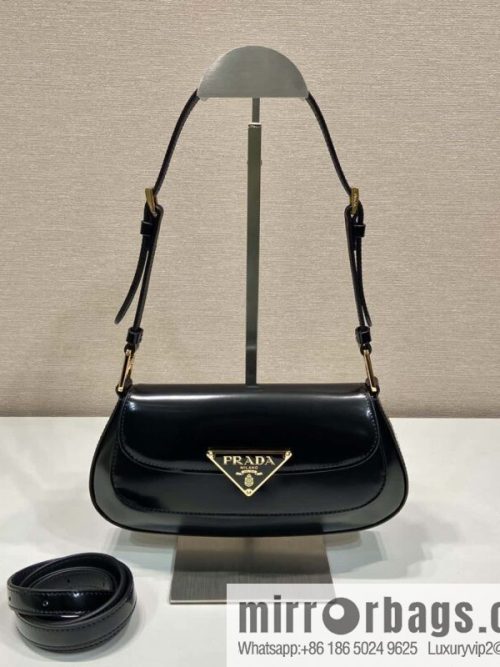 PRADA Prada glossy leather new armpit bag 1BD345