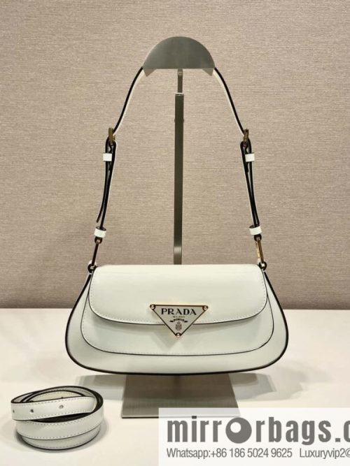 PRADA Prada glossy leather new armpit bag 1BD345