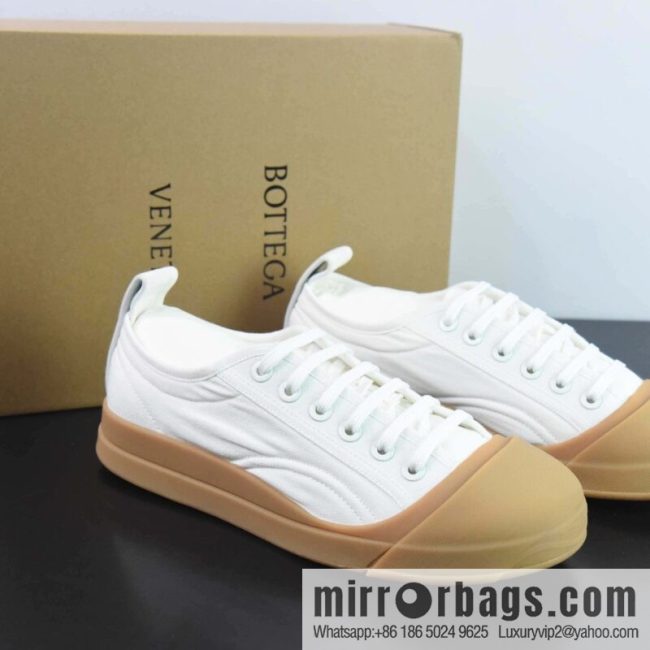 Bottega Veneta 2023ss new round head shoes Bodie home BV latest IVULCAN series His & Hers casual sneakers