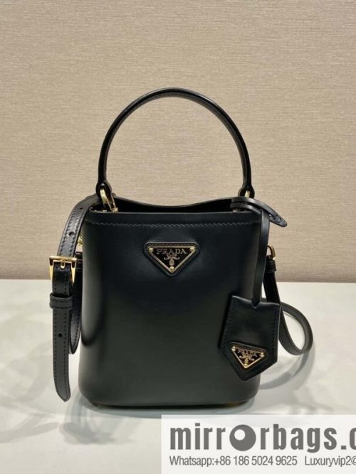 PRTADA Prada calfskin leather (fabric) bucket bag 1BA373