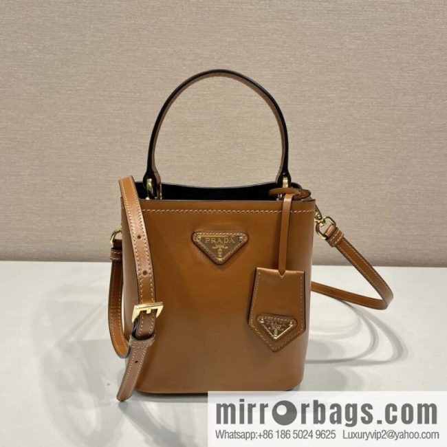 PRTADA Prada calfskin leather (fabric) bucket bag 1BA373