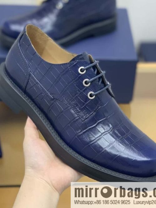 DIOR crocodile embossed, men\'s derby shoes