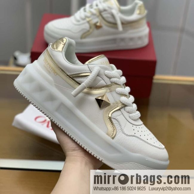 VALENTINO VLTN Screen Printed Logo His & Hers Low Top Sneakers