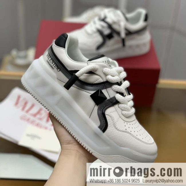 VALENTINO VLTN Screen Printed Logo His & Hers Low Top Sneakers