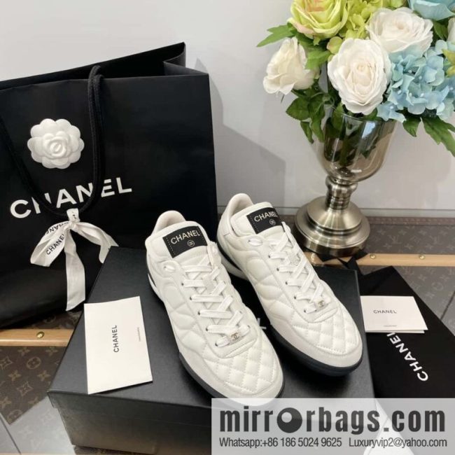 Chanel Chanel Xiaoxiang Spring and summer rhombus football shoes