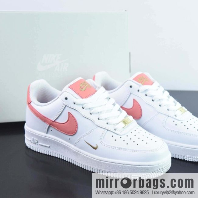 Nike Air Force 1 Low Air Force One Low Help Versatile Leisure Sports Board Shoes Pink Small Gold Hook, Item Number: CZ0270-103