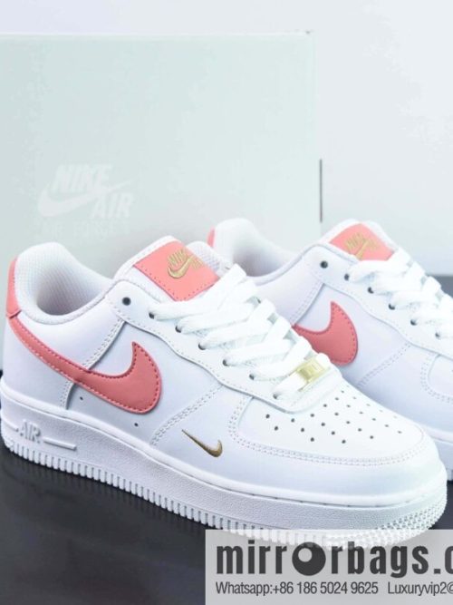 Nike Air Force 1 Low Air Force One Low Help Versatile Leisure Sports Board Shoes Pink Small Gold Hook, Item Number: CZ0270-103