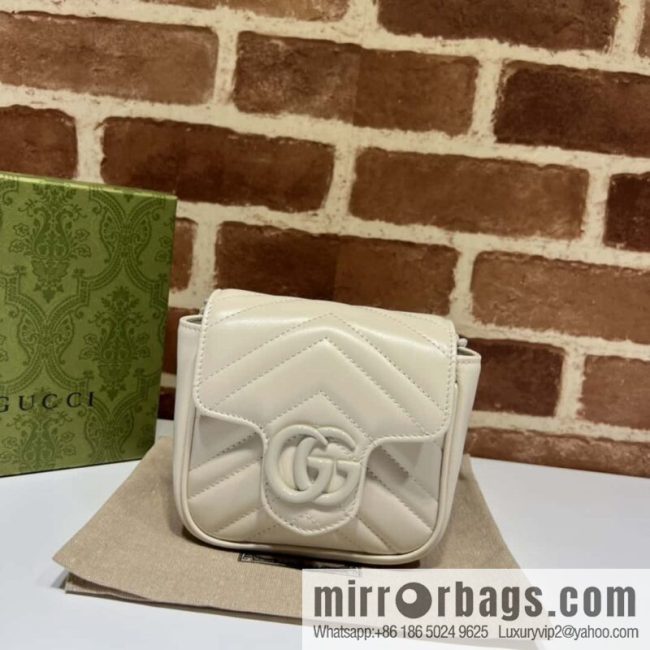GUCCI Gucci GG Marmont Series Quilted Fanny Packs 739599