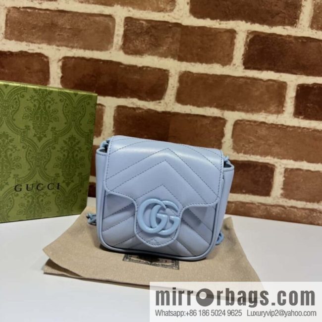 GUCCI Gucci GG Marmont Series Quilted Fanny Packs 739599