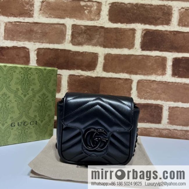 GUCCI Gucci GG Marmont Series Quilted Fanny Packs 739599