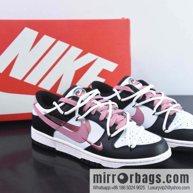 NK SB Dunk Low deconstruction vitality three hook black and white powder, item number: FD4623-153