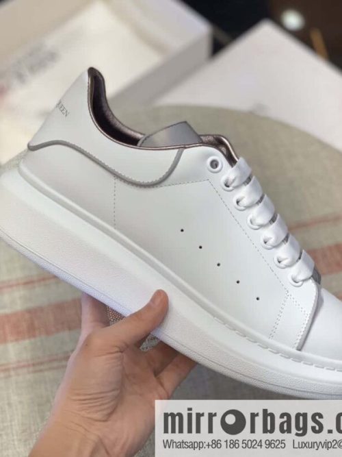 Alexander McQueen White Fluorescent Unisex Sneakers