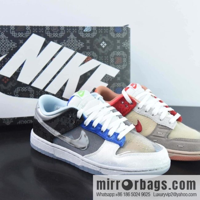 CLOT x Dunk joint model, brown, blue and gray Edison Chen is in charge of Condensation Group, joint limited-edition board shoes