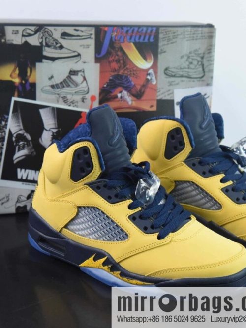 Air Jordan 5 Retro Michigan Sneakers, Part Number: CQ9541 704