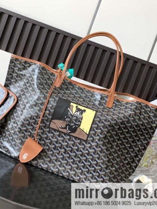 Goyard Goya Saint Louis Large Shopping Bag (French Dou Silk Printing) 020146B · L