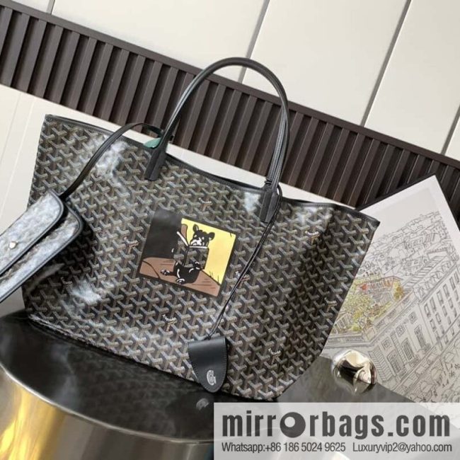 Goyard Goya Saint Louis Large Shopping Bag (French Dou Silk Printing) 020146B · L