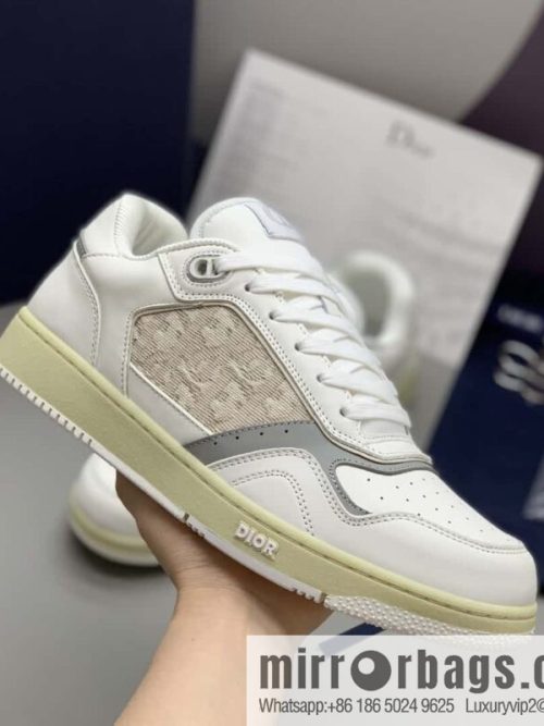 DIOR Beige Oblique Embroidered B27 Low Top Sneakers