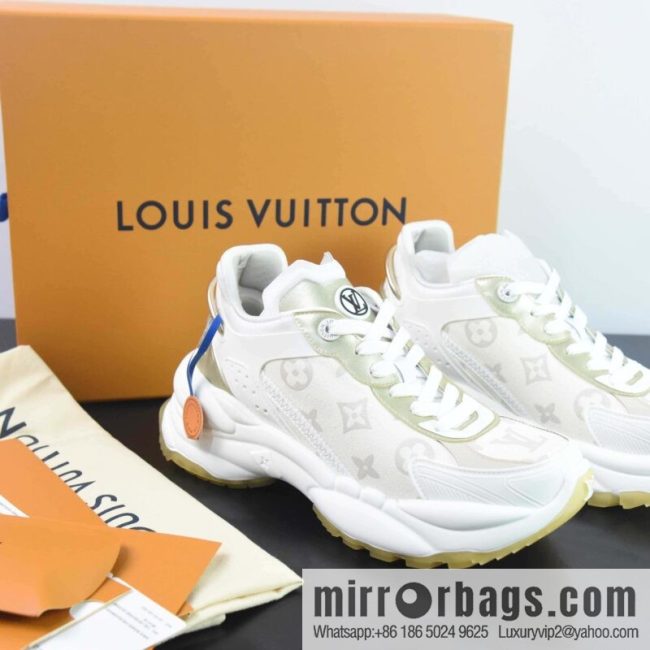 LV/Louis Vuitton, pure imported DK breathable mesh fabric RUN55 sneakers
