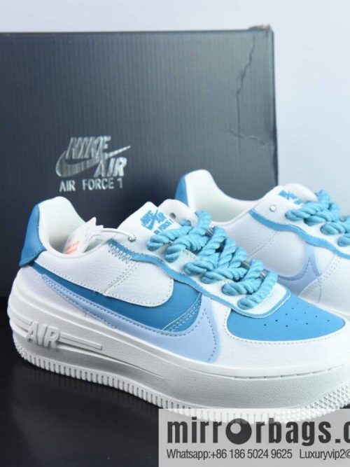 Nike Air Force 1 Low 07 PLT.AF. ORM white and blue sneakers, item number: DJ9946 111