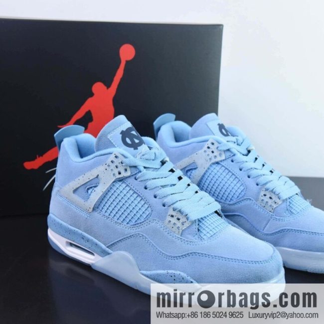 Air Jordan 4 AJ4 joint UNC university blue sneakers, item number: AJ4-HO12MNJDLS247