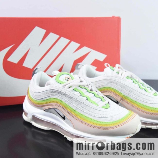 NK Air Max 97 OG white and yellow pink sneakers, item number: FD0870-100