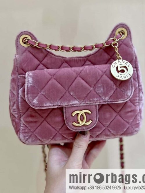 CHANEL 23B Velvet Tmall Genie AS4323 pink