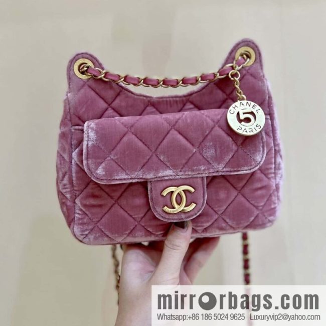 CHANEL 23B Velvet Tmall Genie AS4323 pink