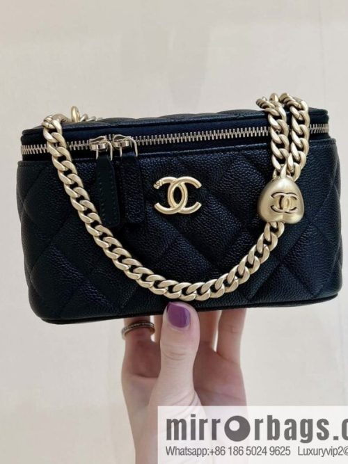 CHANEL 23P spring and summer trailer series, love adjustment buckle big explosion long box AP3204 black