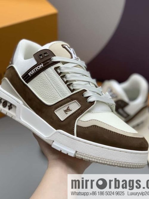 LV Vuitton logo, sports and leisure shoes for couples