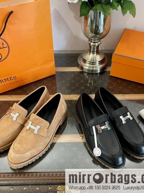 Hermès platform loafers