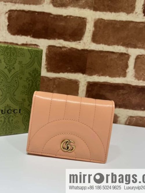 GUCCI GG Marmont series card holder 466492 sunset orange