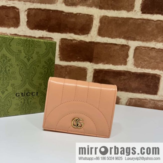 GUCCI GG Marmont series card holder 466492 sunset orange