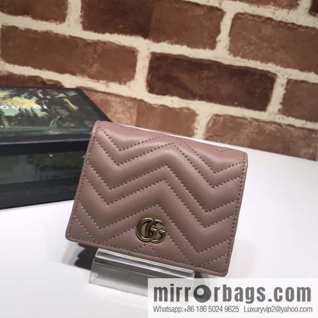 GUCCI GG Marmont series card holder 466492 bare powder