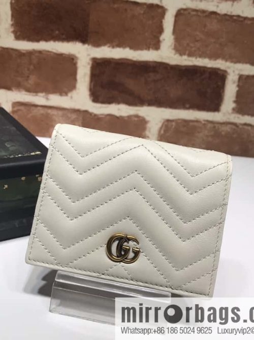 GUCCI GG Marmont series card holder 466492 meters white